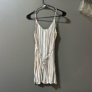 Striped Mini Dress - Size Medium